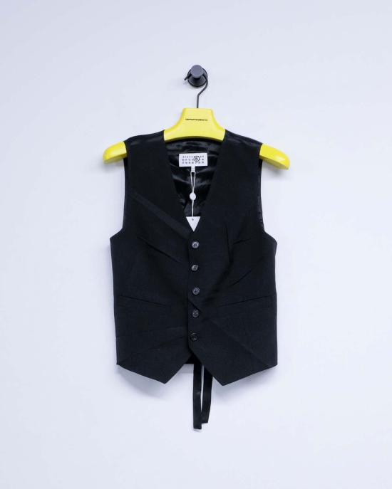  MM6 메종마르지엘라 베스트 Mm6 메종 마르지엘라 크리즈드 웨이스트코트 - MM6 MAISON MARGIELA