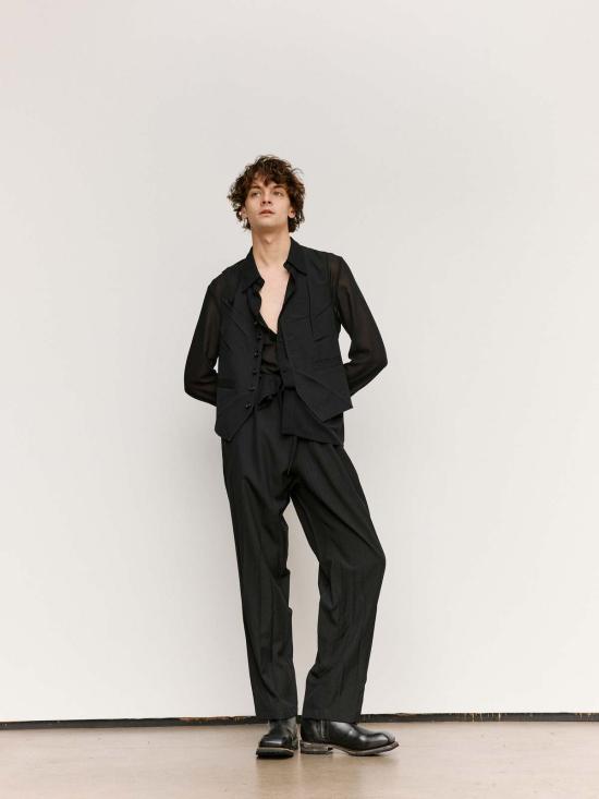  MM6 메종마르지엘라 베스트 Mm6 메종 마르지엘라 크리즈드 웨이스트코트 - MM6 MAISON MARGIELA