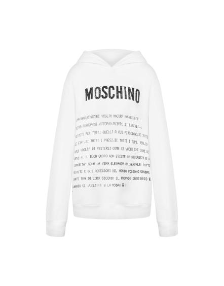 25SS 모스키노 긴팔 티셔츠 251ZZ17070228 1001 White