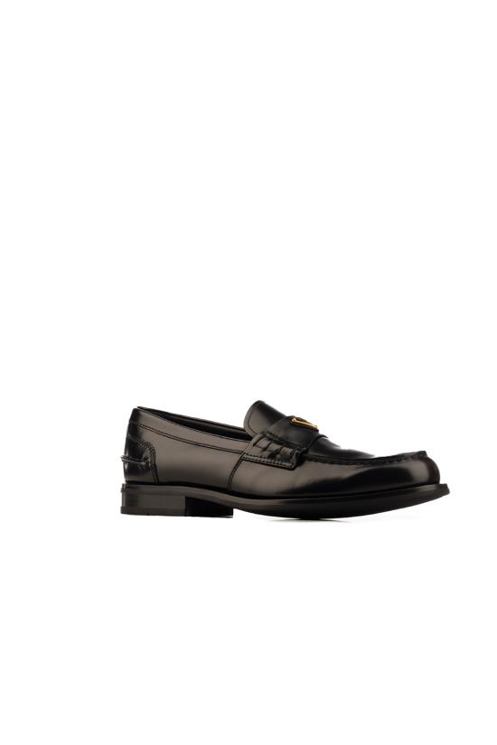 26SS 프라다 브러쉬드 레더 로퍼 2DB223055 F0002 Nero - PRADA