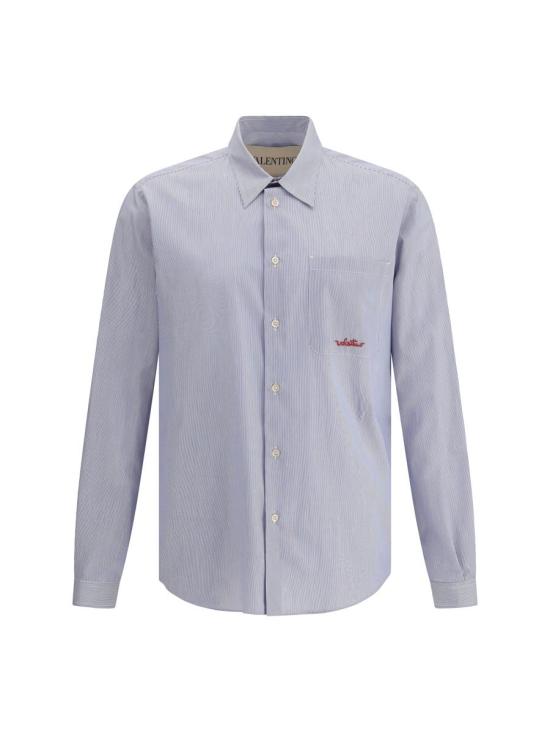 25FW 발렌티노 가라바니 긴팔 셔츠 7V3ABS77B2Q 129 BLUE