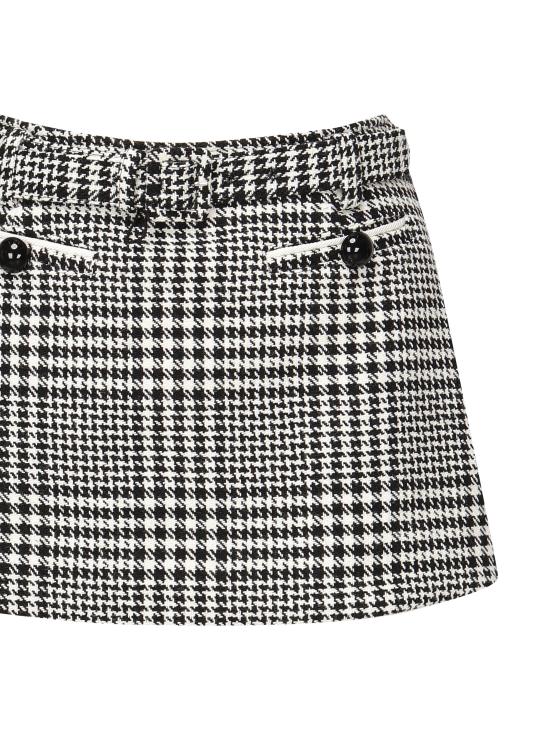 25FW 셀프 포트레이트 숏 스커트 PF25111SK BW Black - SELF PORTRAIT