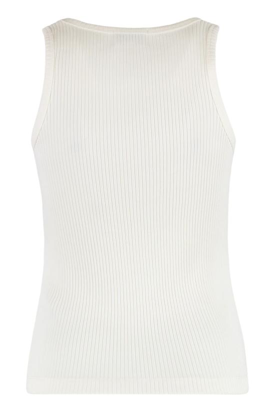 25FW 가니 민소매 티셔츠 T42663705135 White - GANNI