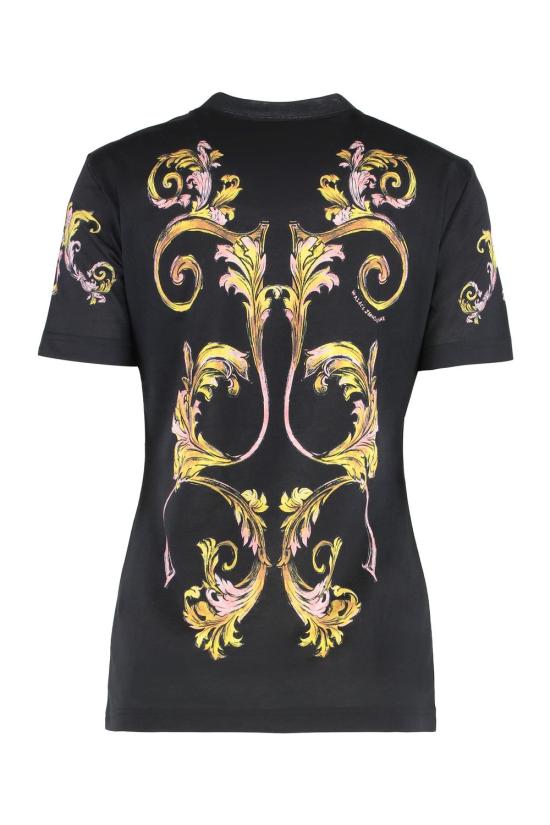 25SS 베르사체 반팔 티셔츠 78HAH6P8JS472G89 black - VERSACE