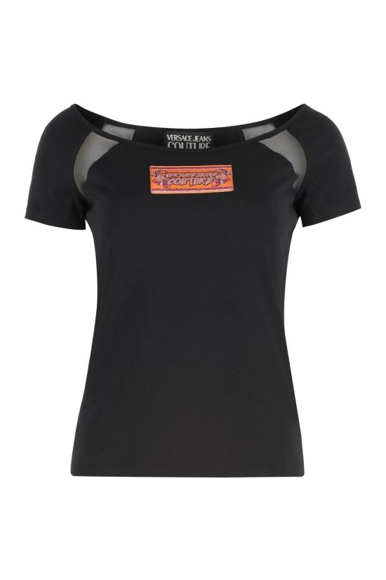 25SS 베르사체 반팔 티셔츠 78HAH618J0035899 black