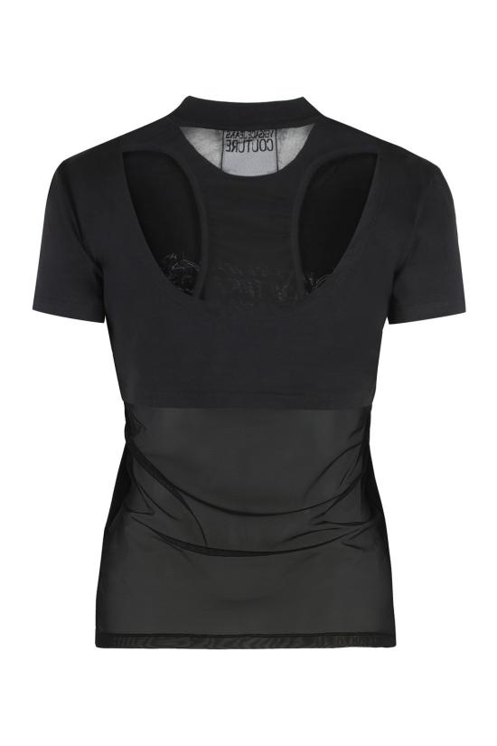 25SS 베르사체 반팔 티셔츠 78HAH606J0035899 black - VERSACE