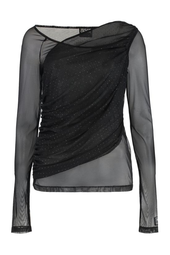 25SS 베르사체 긴팔 티셔츠 78HAH600J0192899 black