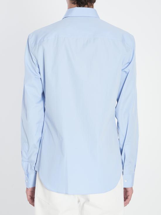 25FW 구찌 자수 코튼 포플린 셔츠 810659Z7AME 4910 LIGHT BLUE - GUCCI
