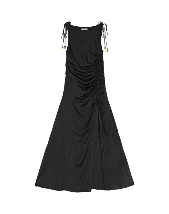 25SS 가니 롱 원피스 GA W0381 BLACK11555 Black