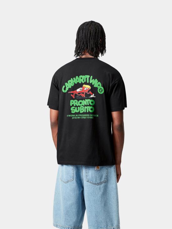 25FW 칼하트 WIP 반팔 티셔츠 I035195 89 XX Black - CARHARTT WIP