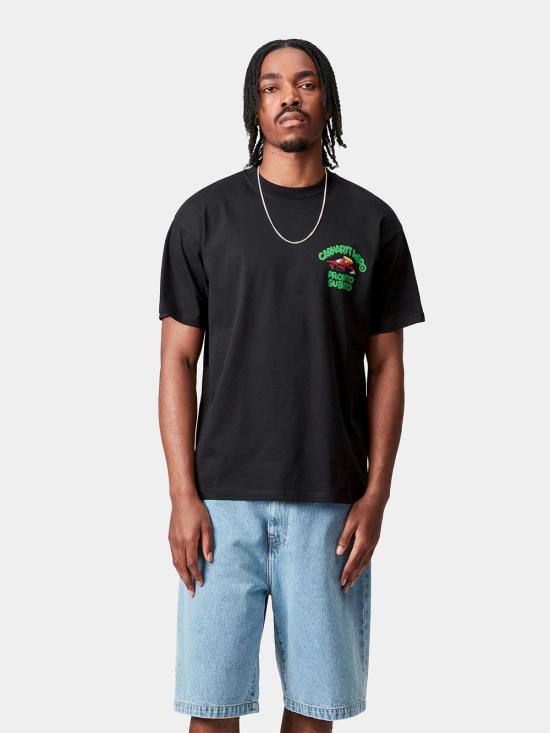 25FW 칼하트 WIP 반팔 티셔츠 I035195 89 XX Black - CARHARTT WIP