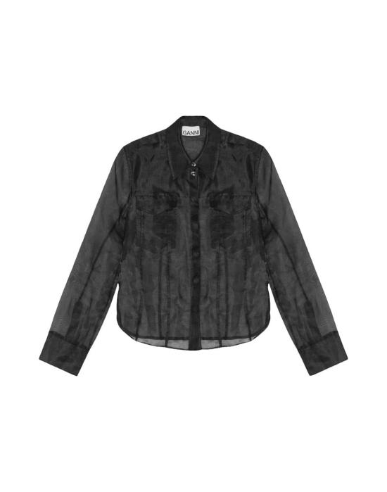 25SS 가니 블라우스 GA W0551 BLACK11563 Black