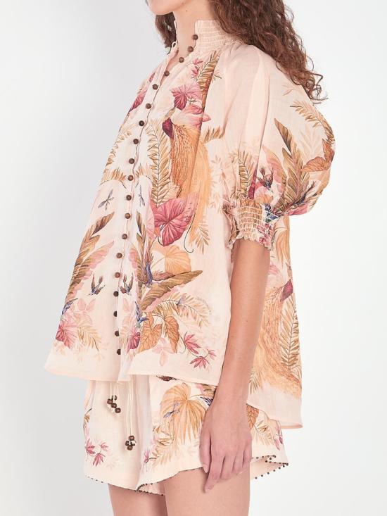 25FW 짐머만 블라우스 6606228 4556TSS253 CRMPLMFLO MULTICOLOR - ZIMMERMANN