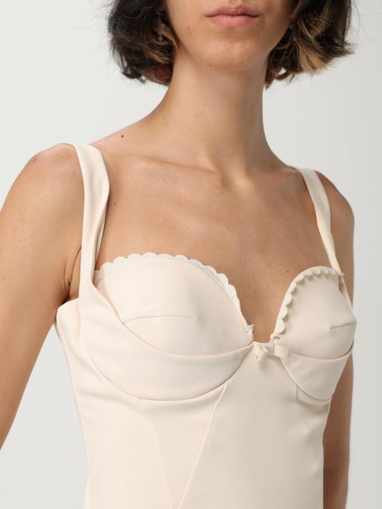 25FW 엘리자베타프랜치 미디 원피스 AB850 193 Butter - ELISABETTA FRANCHI