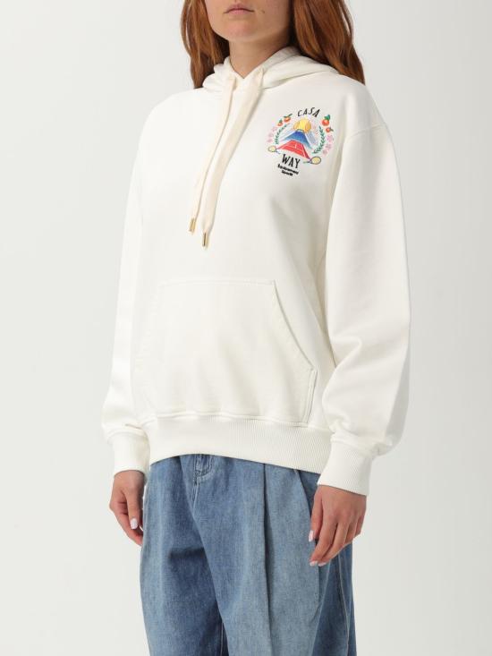 25FW 카사블랑카 스웨터 WPF25JTP362 01 White - CASABLANCA