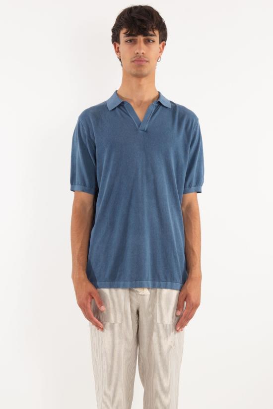 25SS 세인트바쓰 폴로 티셔츠 SLO0001 TEX0001 DENIM Denim