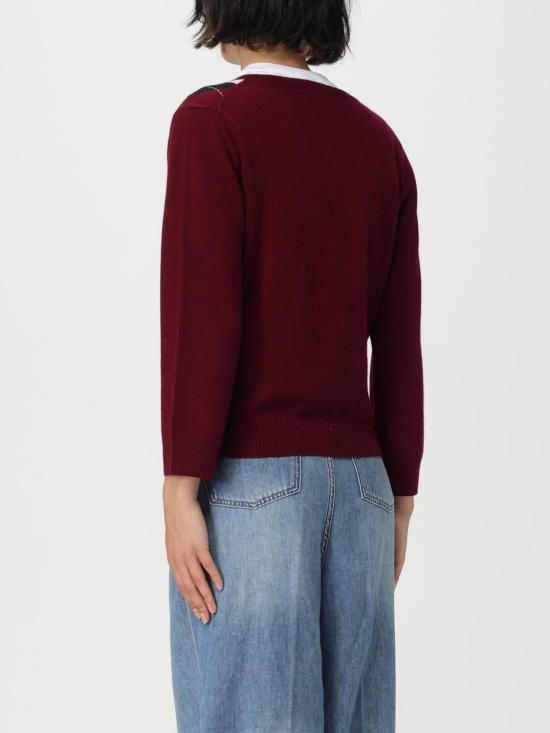 25FW 가니 스웨터 K2532 730 Burgundy - GANNI