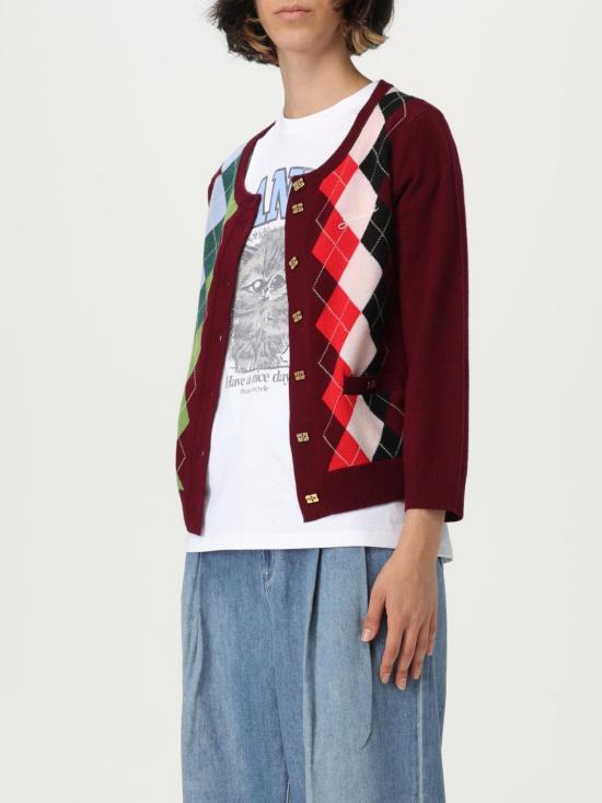 25FW 가니 스웨터 K2532 730 Burgundy - GANNI