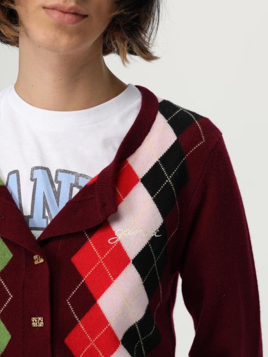 25FW 가니 스웨터 K2532 730 Burgundy - GANNI