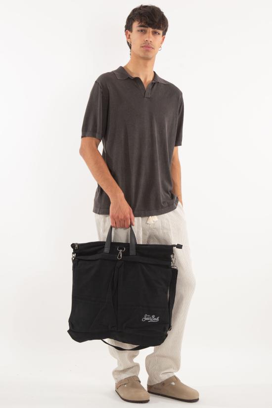 25SS 세인트바쓰 폴로 티셔츠 SLO0001 TEX0001 00 Black - MC2 SAINT BARTH