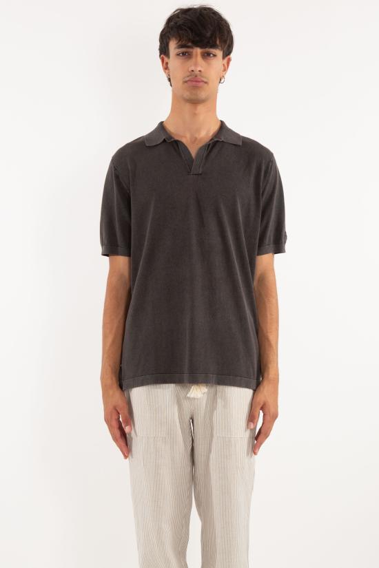 25SS 세인트바쓰 폴로 티셔츠 SLO0001 TEX0001 00 Black