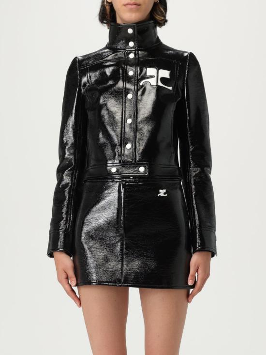 26SS 쿠레쥬 가죽 자켓 PERCBL005VY0014 9999 Black