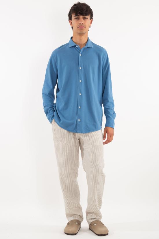 25SS 세인트바쓰 데님 셔츠 AMF0001 33 Blue - MC2 SAINT BARTH