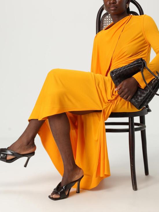 25SS 보테가베네타 미디 원피스 820988 V4N20 7274 Orange - BOTTEGA VENETA