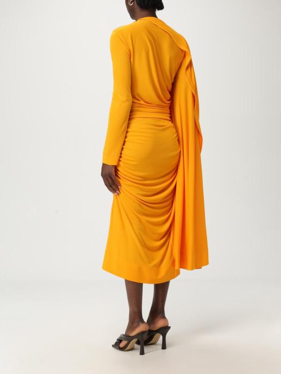 25SS 보테가베네타 미디 원피스 820988 V4N20 7274 Orange - BOTTEGA VENETA