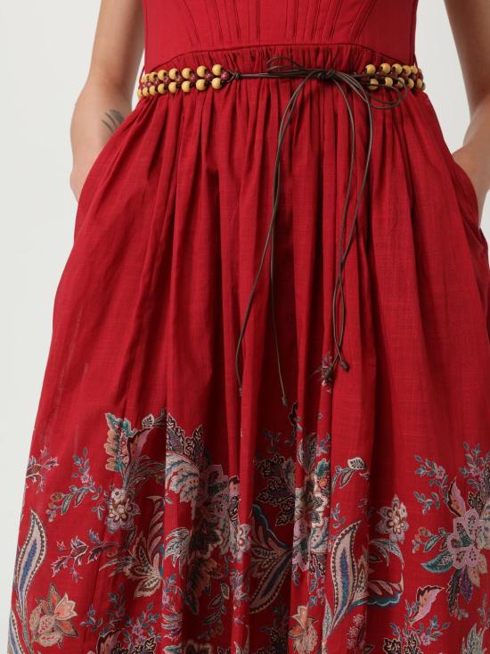 25FW 짐머만 롱 원피스 4225DSS251 REDMULPAI Red - ZIMMERMANN