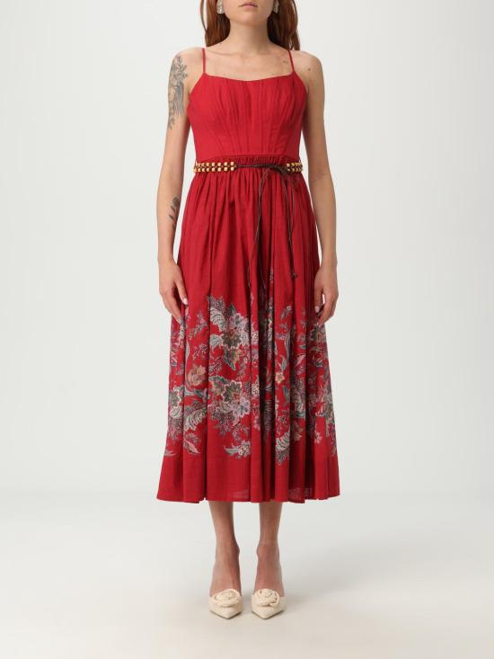 25FW 짐머만 롱 원피스 4225DSS251 REDMULPAI Red