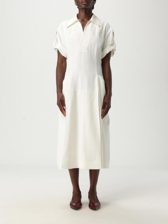 25SS 보테가베네타 미디 원피스 820007 V3OZ0 9071 White