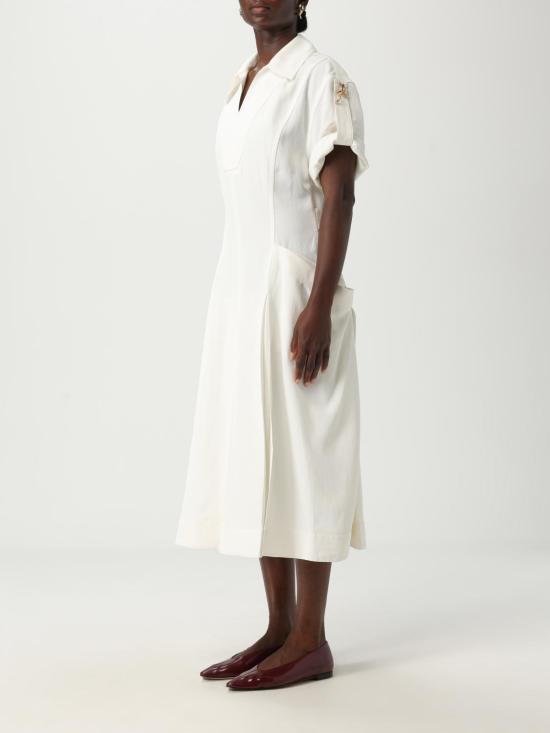 25SS 보테가베네타 미디 원피스 820007 V3OZ0 9071 White - BOTTEGA VENETA