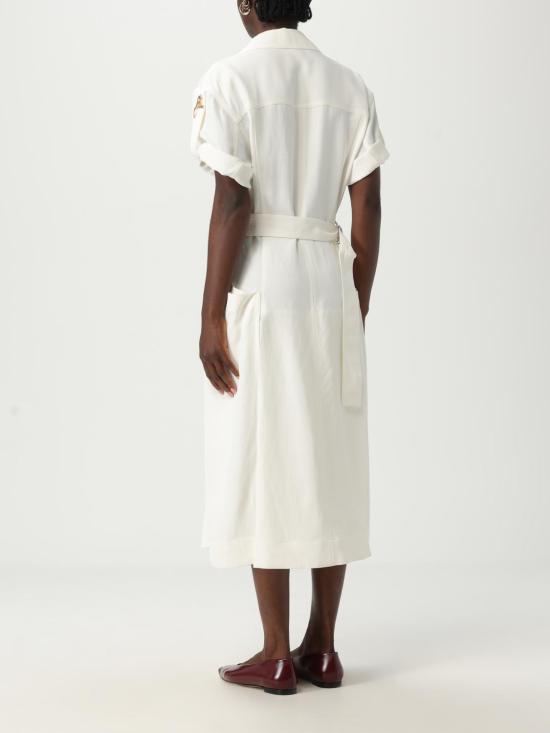 25SS 보테가베네타 미디 원피스 820007 V3OZ0 9071 White - BOTTEGA VENETA