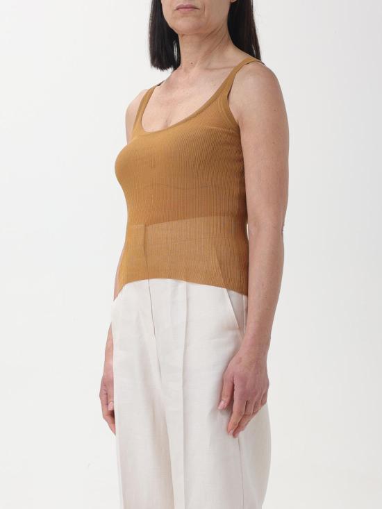 25FW 막스마라 민소매 티셔츠 2411361043600 006 Leather - MAX MARA