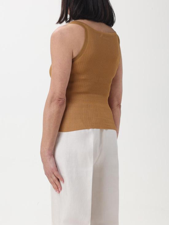 25FW 막스마라 민소매 티셔츠 2411361043600 006 Leather - MAX MARA