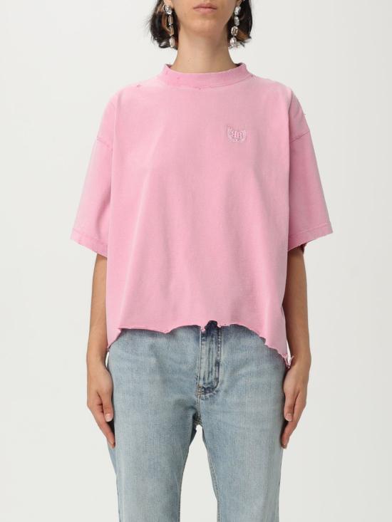 25SS 발렌시아가 반팔 티셔츠 783399TSVD5 2014 Pink