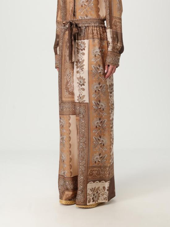 25FW 짐머만 팔라초 팬츠 3590PSS252 CHCBAN Brown - ZIMMERMANN