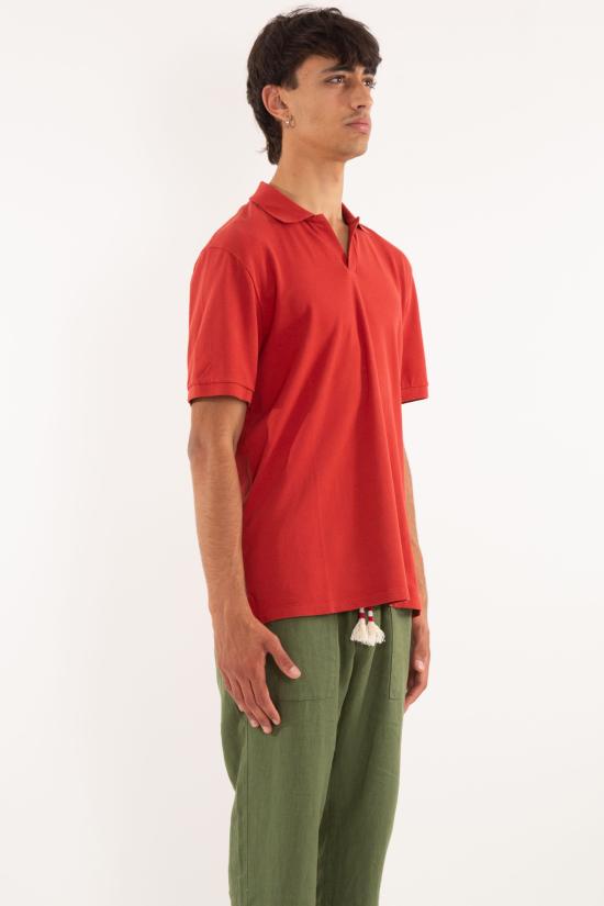 25SS 세인트바쓰 폴로 티셔츠 CHS0001 47 Red - MC2 SAINT BARTH