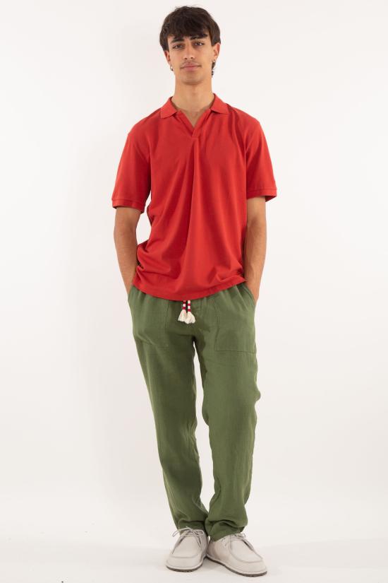 25SS 세인트바쓰 폴로 티셔츠 CHS0001 47 Red - MC2 SAINT BARTH