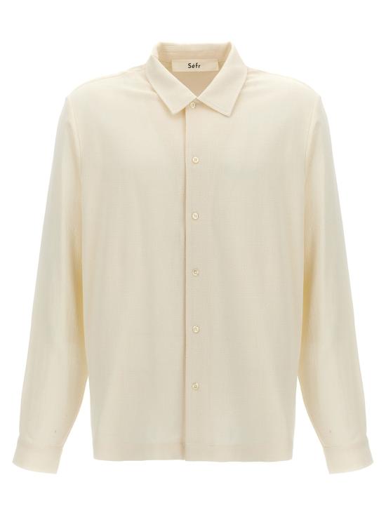 24FW 세퍼 긴팔 셔츠 SS24SENSEOFFWHITECREPE