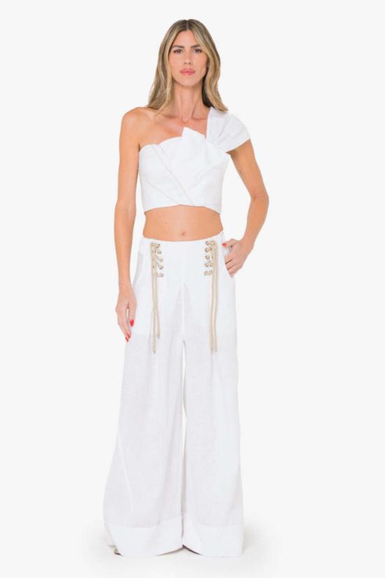  제이비큐 스트레이트 팬츠 JBQ 햄튼  옵틱 화이트