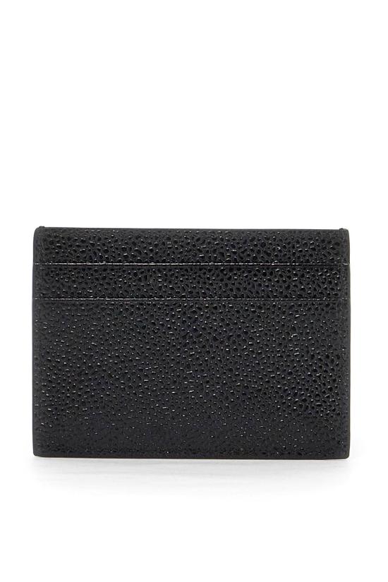 27SS 톰브라운 페블 그레인 레더 스트라이프 노트 카드 홀더 FAW035A00198 - THOM BROWNE