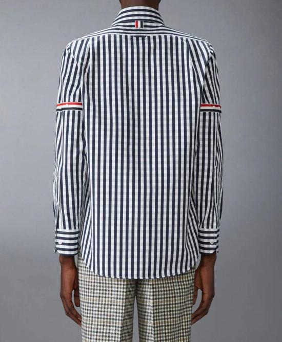 25FW 톰브라운 긴팔 셔츠 MWL301OF0998 415 NAVY - THOM BROWNE