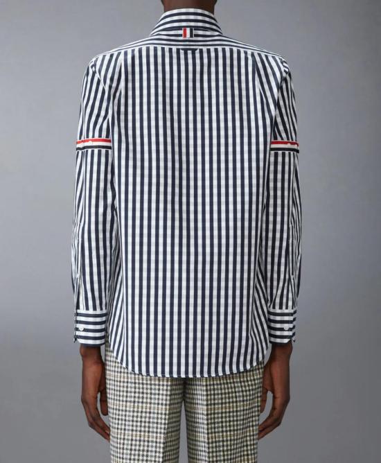 25FW 톰브라운 긴팔 셔츠 MWL301OF0998 415 NAVY - THOM BROWNE