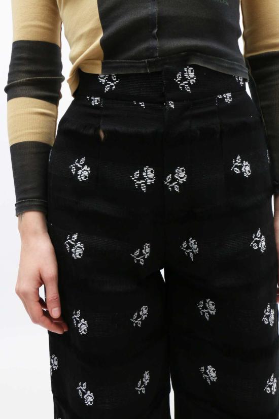  Mozhdeh Matin 스트레이트 팬츠 모즈데 마틴 핸드우븐 프린지 팬츠 - OTHER BRANDS