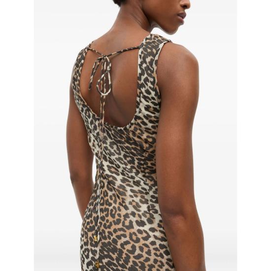 25FW 가니 롱 원피스 W0436 943 NEUTRALS BROWN - GANNI