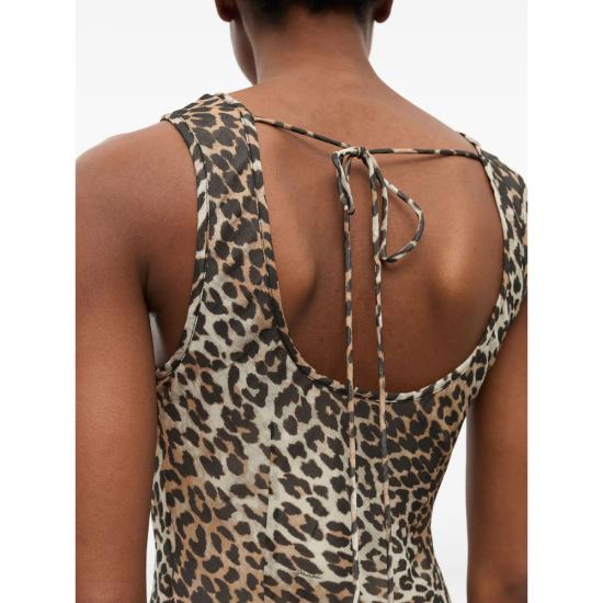 25FW 가니 롱 원피스 W0436 943 NEUTRALS BROWN - GANNI