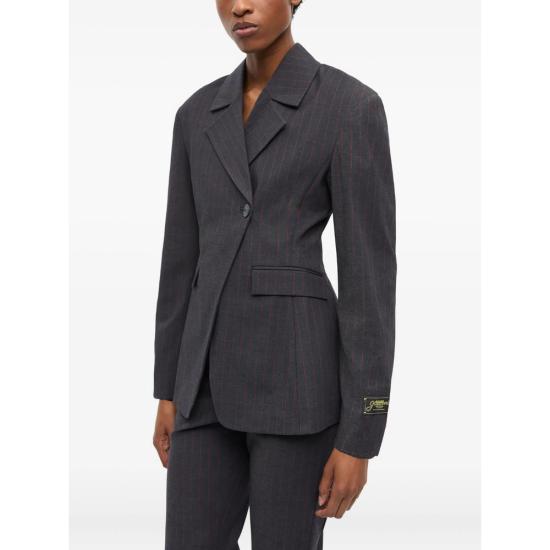 25FW 가니 수트 자켓 W0578 252 BLACK RED - GANNI