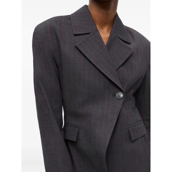 25FW 가니 수트 자켓 W0578 252 BLACK RED - GANNI